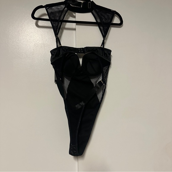 Oh La La Cheri Sexy Lingerie BLK Strappy Teddy Harness Straps NWT Size Medium - Picture 9 of 9